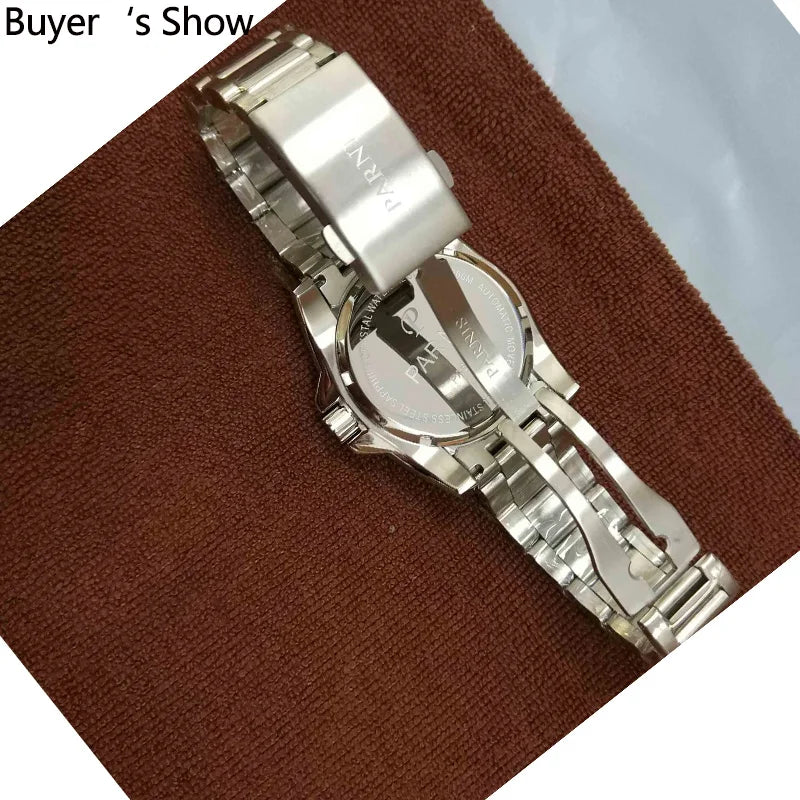 Parnis Automatic Mechanical Diver Men Watch Waterproof 200m Metal Men's Watches Sapphire Glass relojes para automaticos 2025 Man