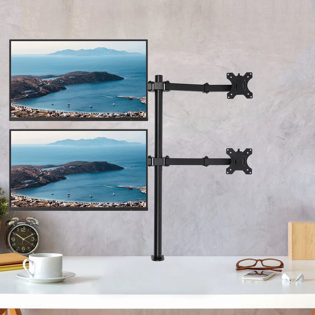 4-Way Monitor Swivel Arm Table Mount Holder, Screen Mount 4 Compartments, Monitor Holder Stand, Monitor Holder Swivel 360°