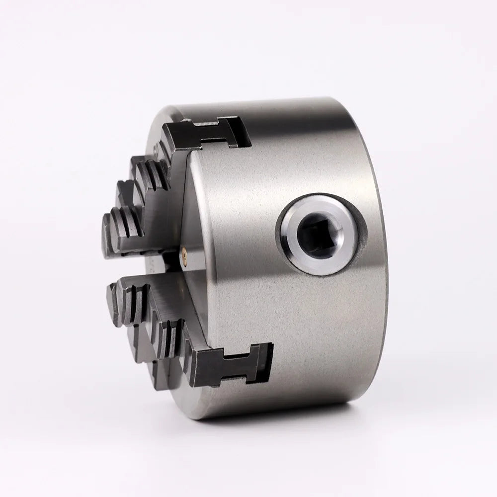 K12-100 4 Jaw Self-Centering 100mm(3.94ft) Lathe Manual Scroll Chuck For Mini Mechanical Lathe For Wood Processing