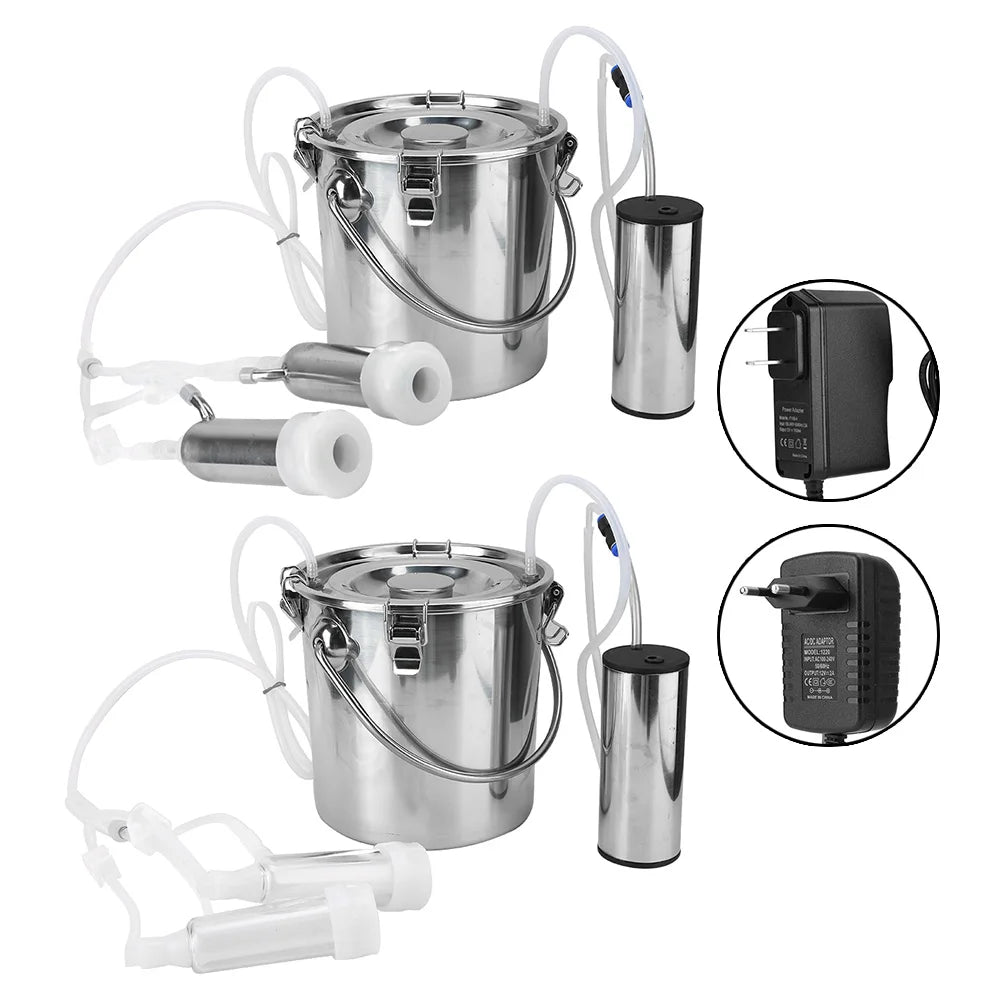 5L Household Electric Goat Cow Milking Machine With Direct Suction Pump Electric Milking Machine