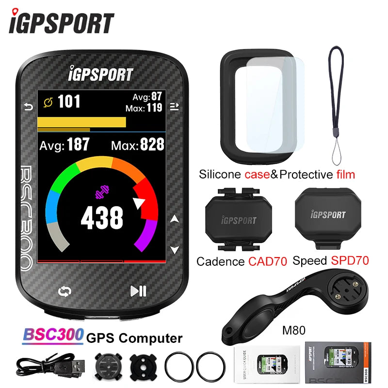 iGPSPORT BSC300 Bicycle GPS Computer Riding Cycling Odometer Route Navigation Wireless Trainning Speedometer Support Powermeter