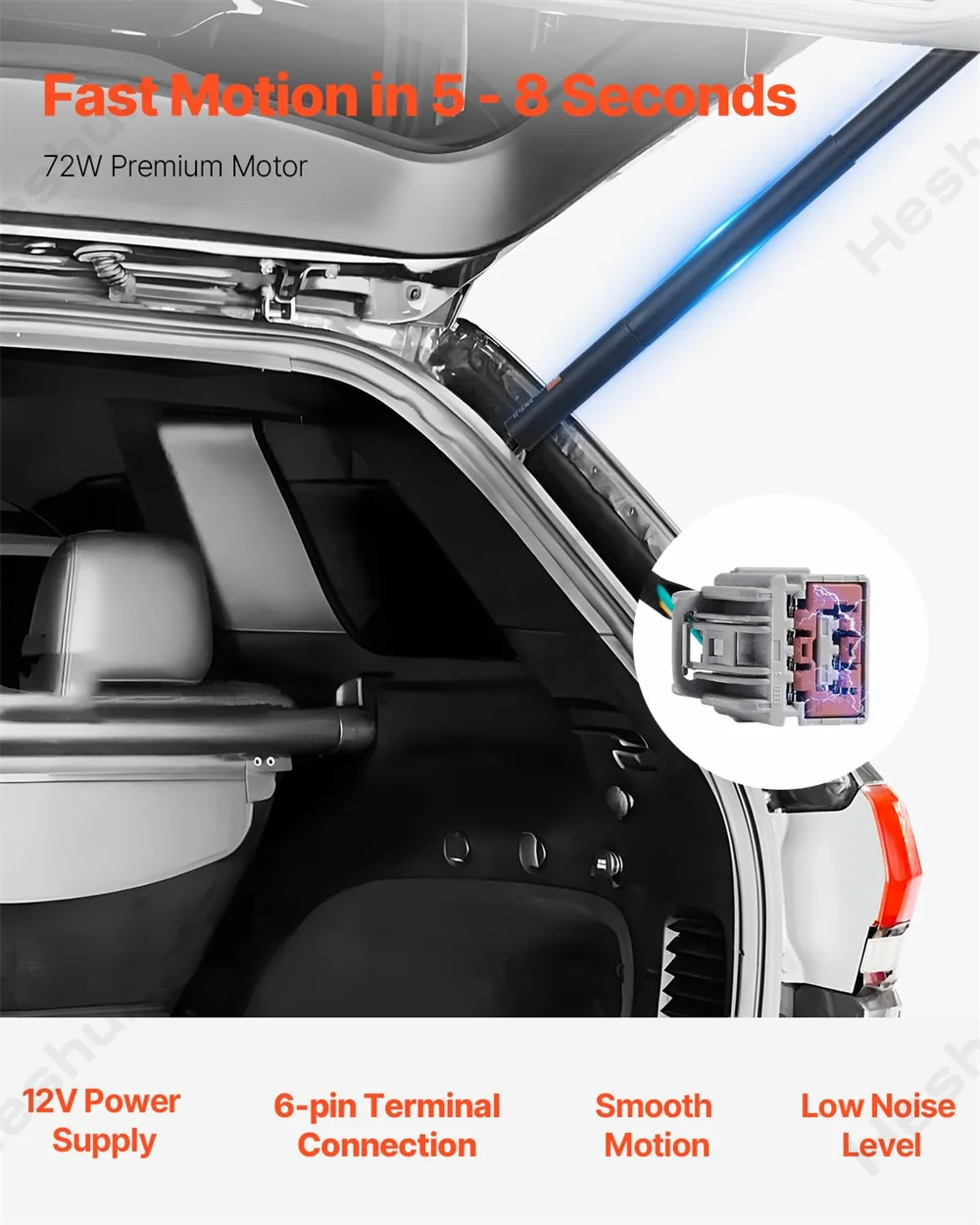 LH Trunk Liftgate Power Hatch Lift Support Opener For 2010-2022 Jeep Grand Cherokee WK2 Electric Tailgate Gas Struts 55399277AD