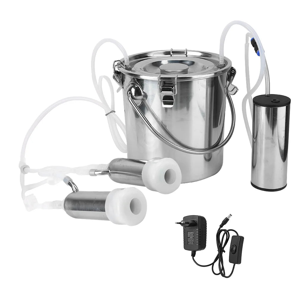 5L Household Electric Goat Cow Milking Machine With Direct Suction Pump Electric Milking Machine