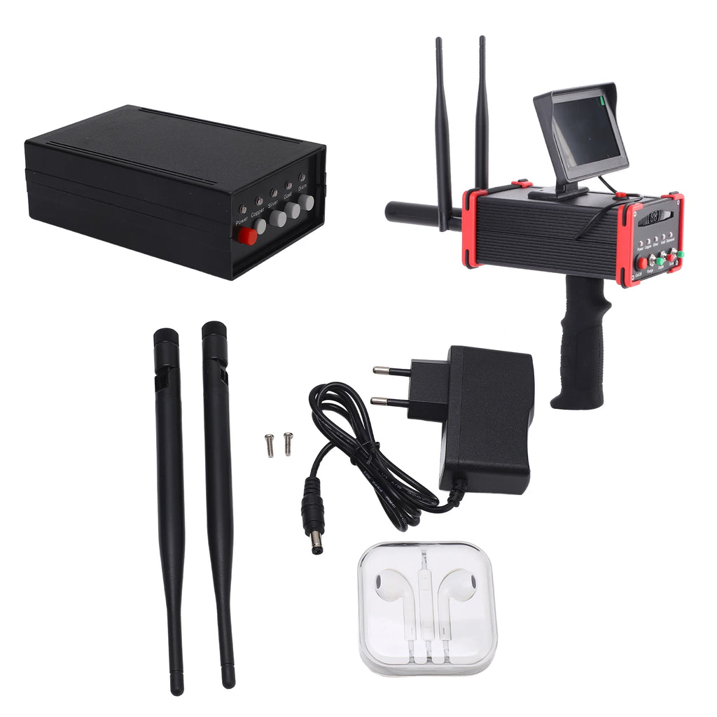 Metal Detector Underground Metal Scanner High Definition Screen Treasure Finder for Gold Silver Copper AC100‑240V