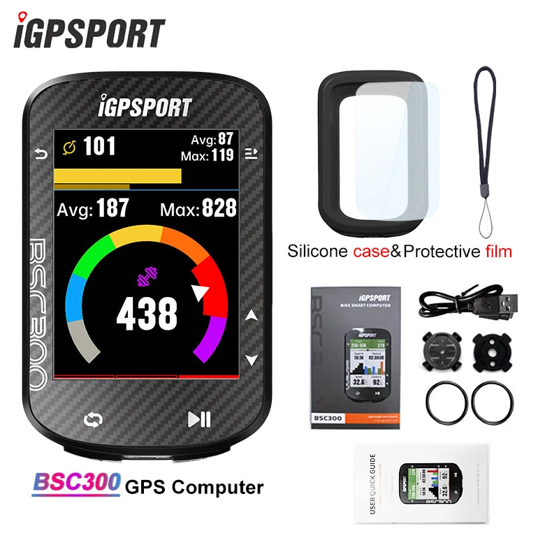 iGPSPORT BSC300 Bicycle GPS Computer Riding Cycling Odometer Route Navigation Wireless Trainning Speedometer Support Powermeter