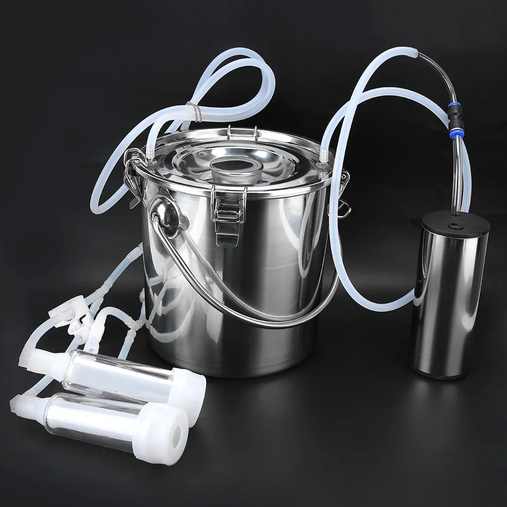 5L Household Electric Goat Cow Milking Machine With Direct Suction Pump Electric Milking Machine