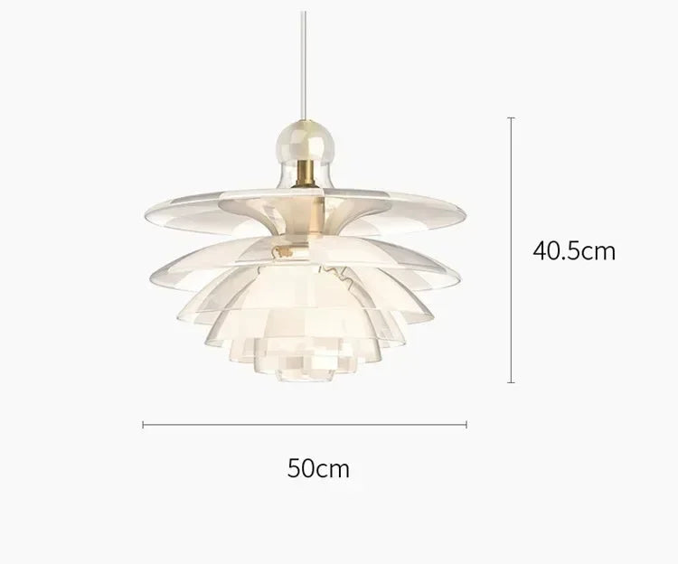 Modern Pine Cones Pendant Lights for Dining Room Table Acrylic Glass Hanging Lamp Living Room Decor Lamps for Bedroom