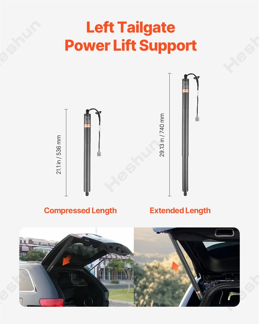 LH Trunk Liftgate Power Hatch Lift Support Opener For 2010-2022 Jeep Grand Cherokee WK2 Electric Tailgate Gas Struts 55399277AD