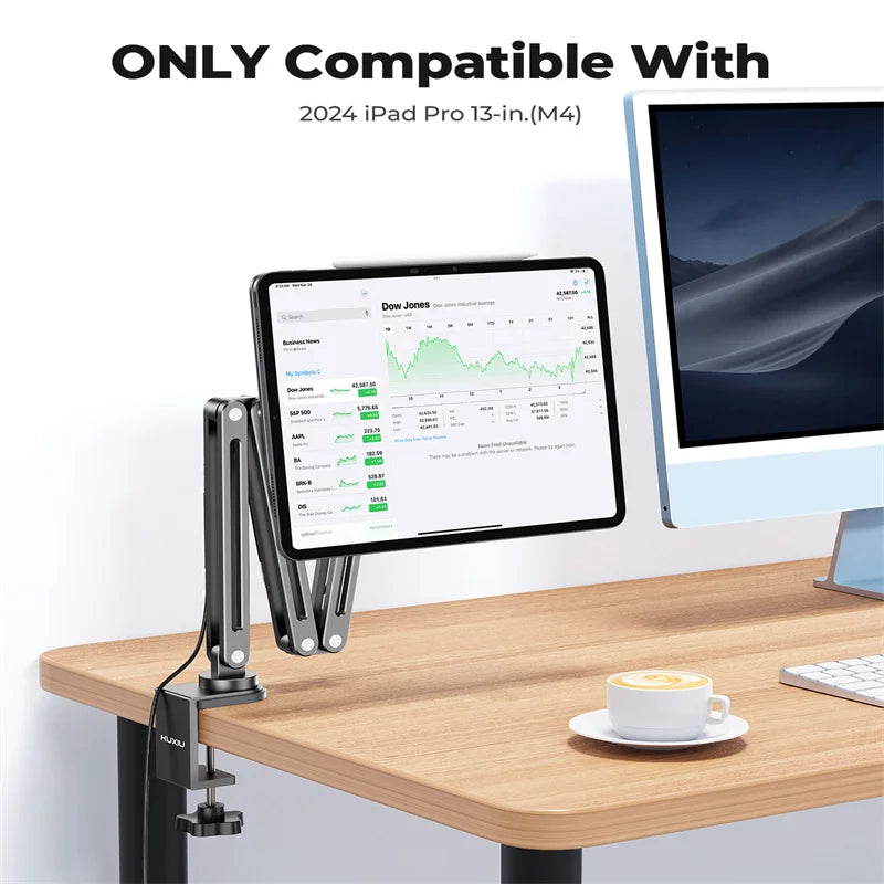 X38Pro Max Magnetic Wireless Charger Stand For iPad Pro 11/13 in M4, For iPad Air 11/13 M2,iPad Pro 11/12.9in Tablet Stand