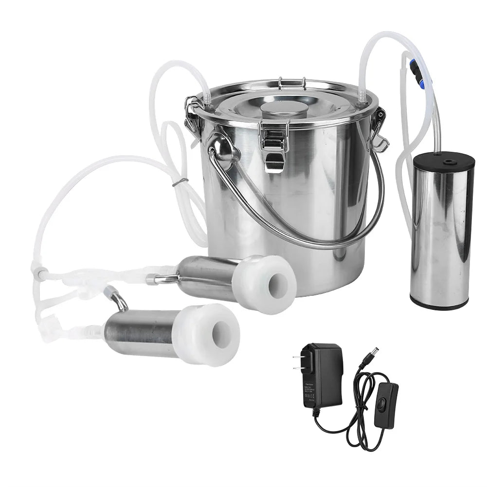 5L Household Electric Goat Cow Milking Machine With Direct Suction Pump Electric Milking Machine