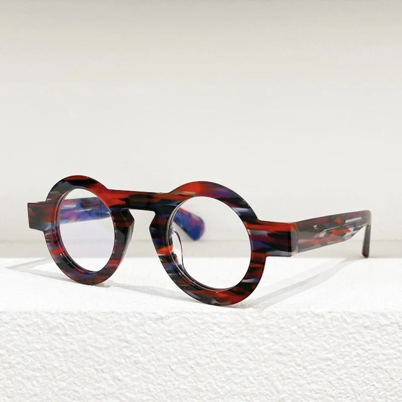 THE O Mille84 Belgium Brand Round Acetate Luxury Brand Men's Eyeglasses Frame Women Optical Eyewear Acetate Outdoor Shades