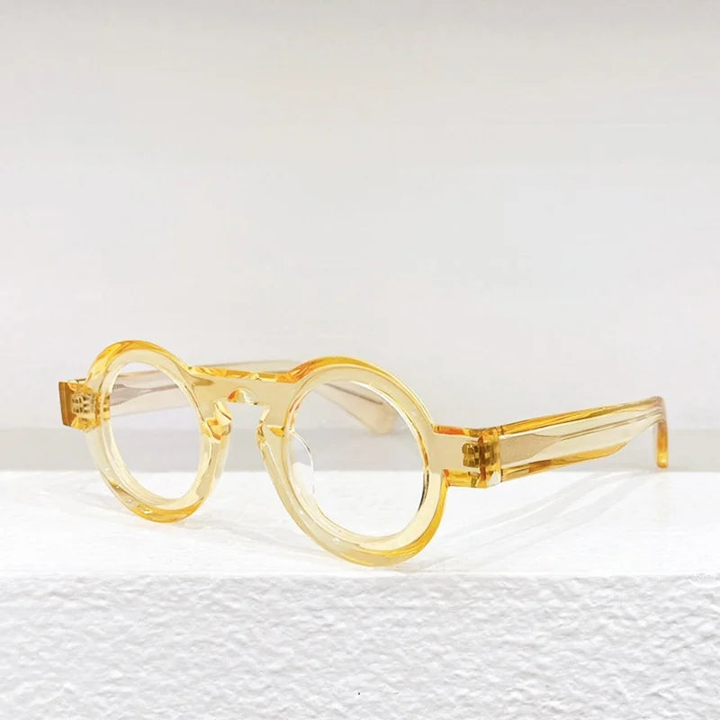 THE O Mille84 Belgium Brand Round Acetate Luxury Brand Men's Eyeglasses Frame Women Optical Eyewear Acetate Outdoor Shades