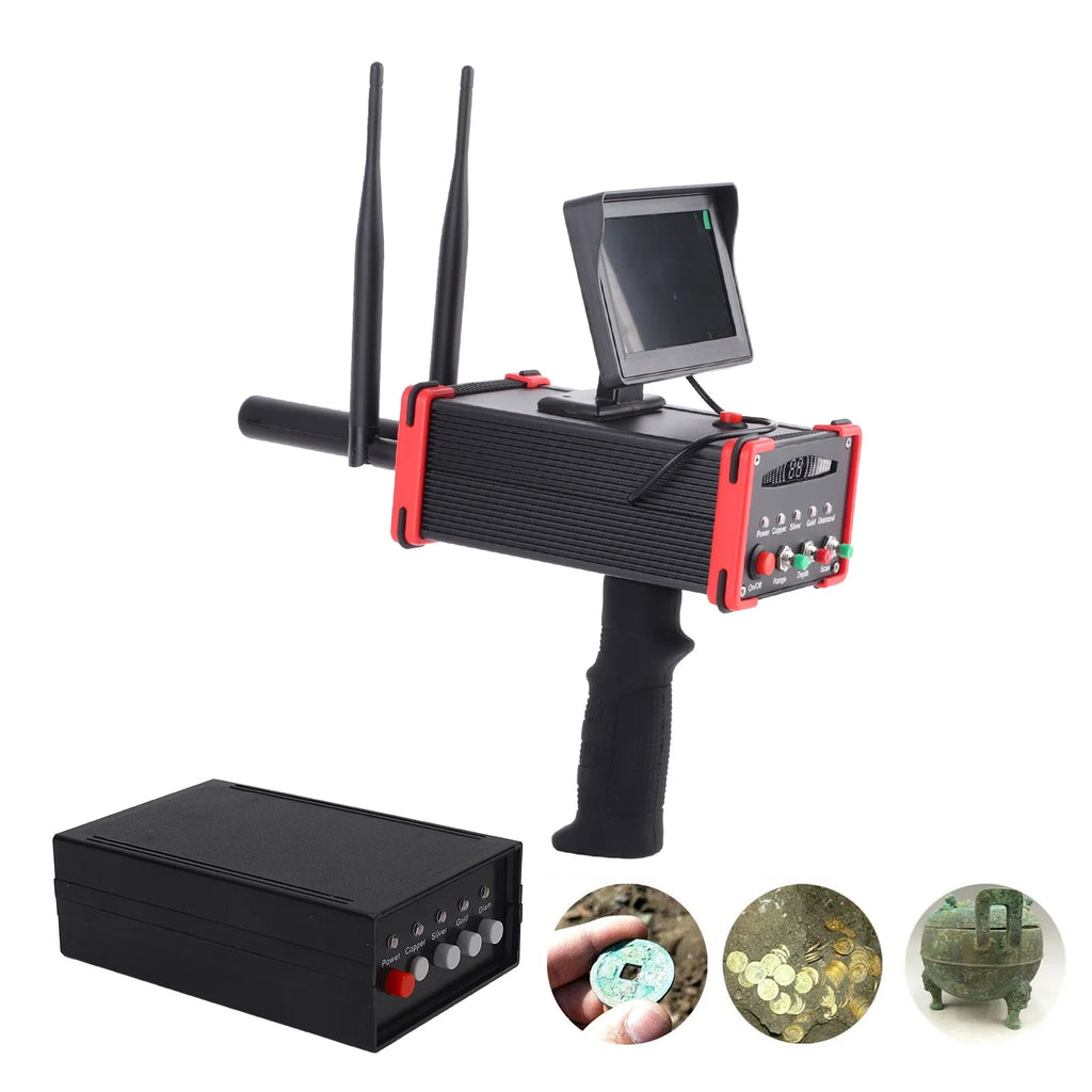 Metal Detector Underground Metal Scanner High Definition Screen Treasure Finder for Gold Silver Copper AC100‑240V