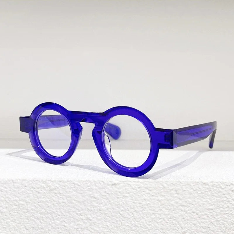 THE O Mille84 Belgium Brand Round Acetate Luxury Brand Men's Eyeglasses Frame Women Optical Eyewear Acetate Outdoor Shades