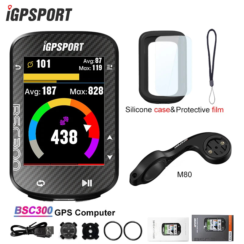 iGPSPORT BSC300 Bicycle GPS Computer Riding Cycling Odometer Route Navigation Wireless Trainning Speedometer Support Powermeter