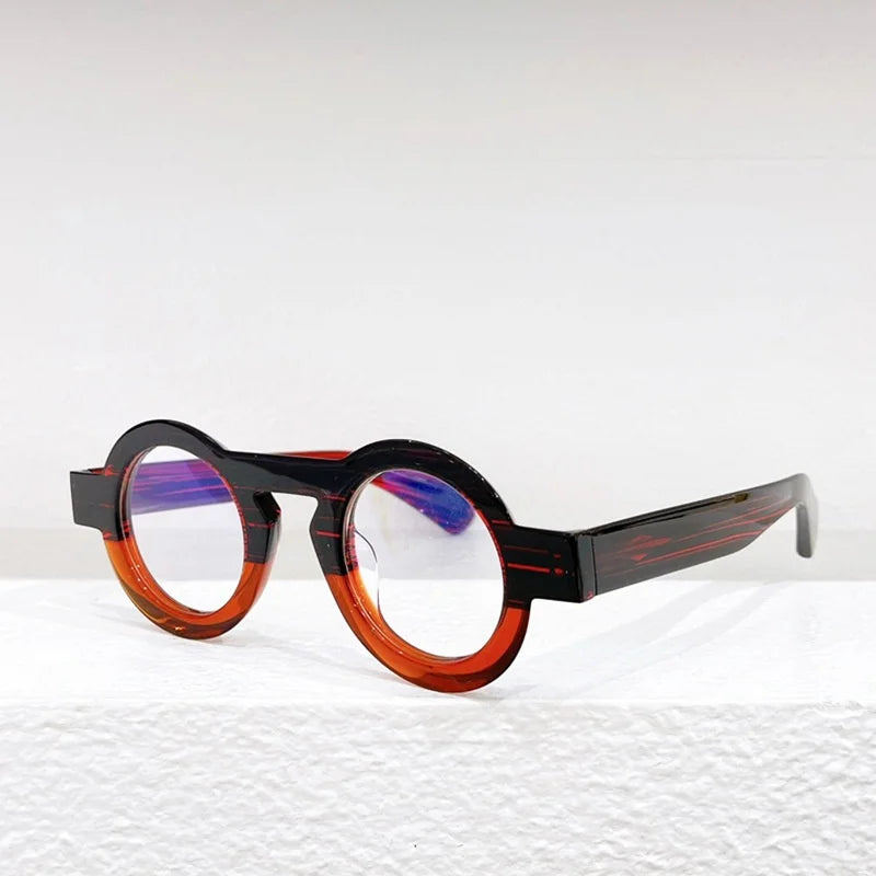 THE O Mille84 Belgium Brand Round Acetate Luxury Brand Men's Eyeglasses Frame Women Optical Eyewear Acetate Outdoor Shades