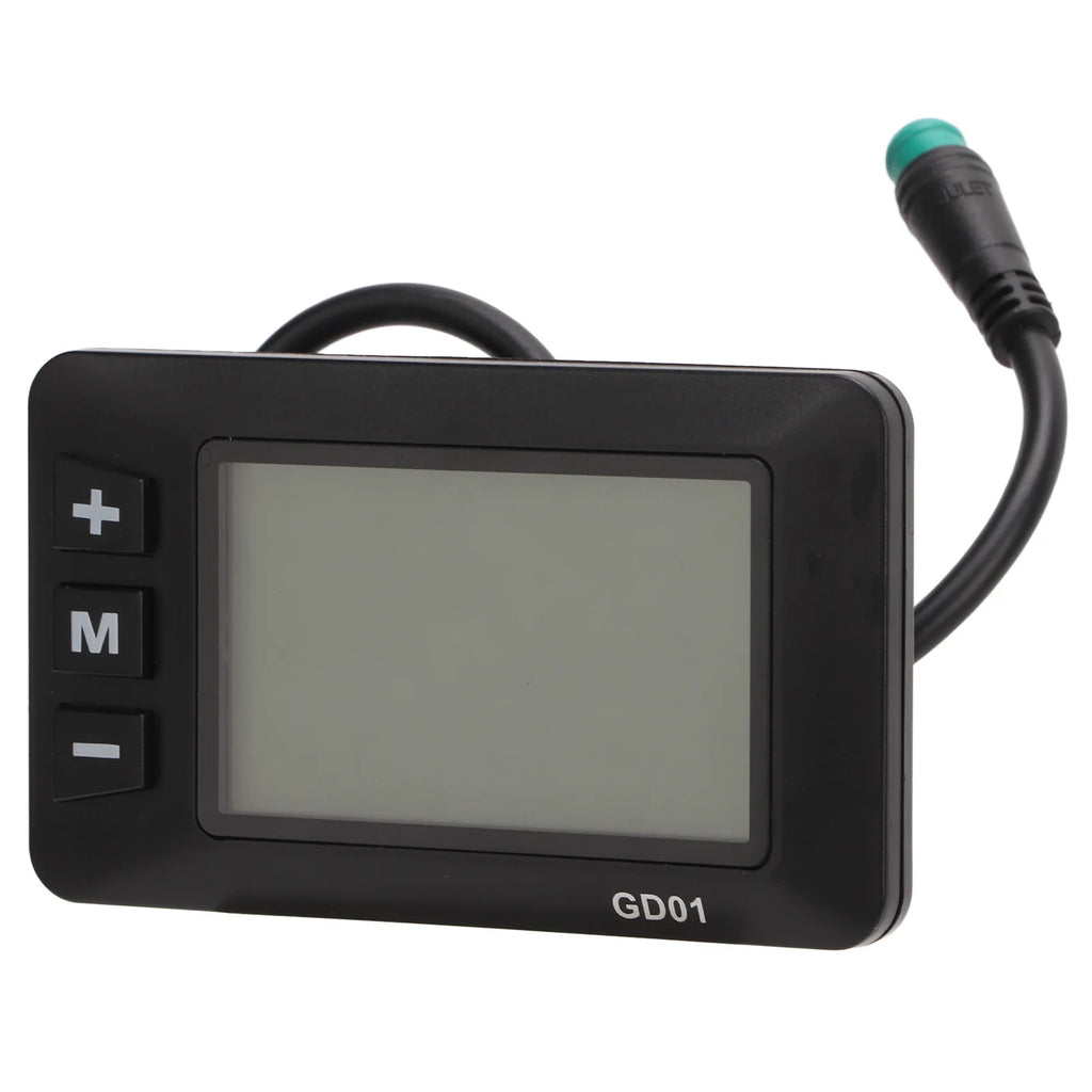 Electric Bike Motor Controller 15A Common Speed Controller 36V 48V with GD01 Panel 1 to 2 Cable Fully Waterproof Kit