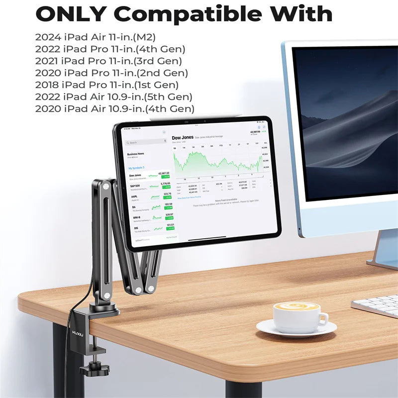 X38Pro Max Magnetic Wireless Charger Stand For iPad Pro 11/13 in M4, For iPad Air 11/13 M2,iPad Pro 11/12.9in Tablet Stand