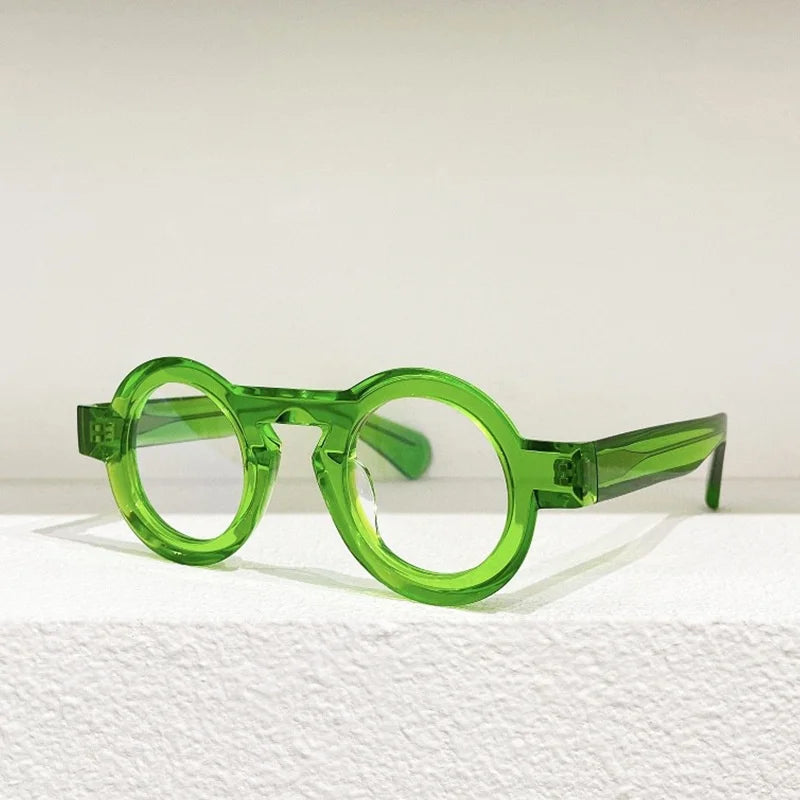 THE O Mille84 Belgium Brand Round Acetate Luxury Brand Men's Eyeglasses Frame Women Optical Eyewear Acetate Outdoor Shades