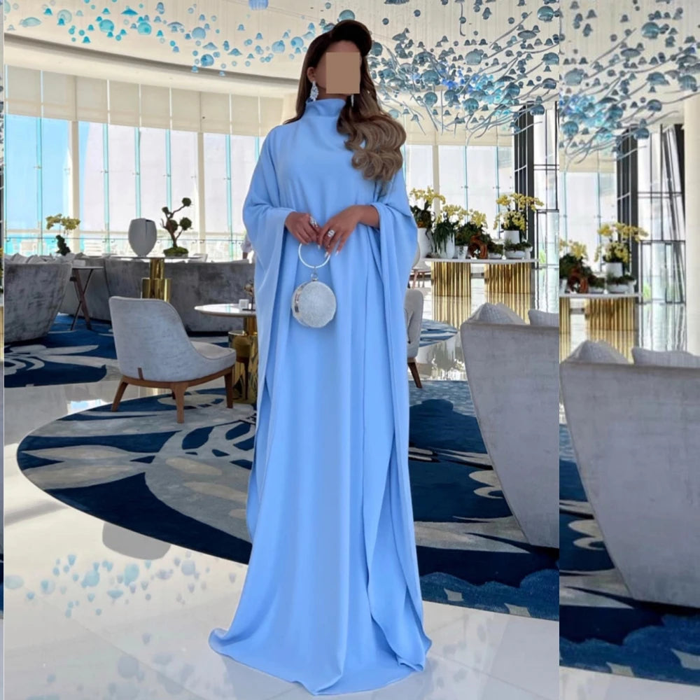 Customized Jiayigong High Quality  Jersey Ruched Celebrity A-line High Collar Bespoke Occasion Gown Long Dresses