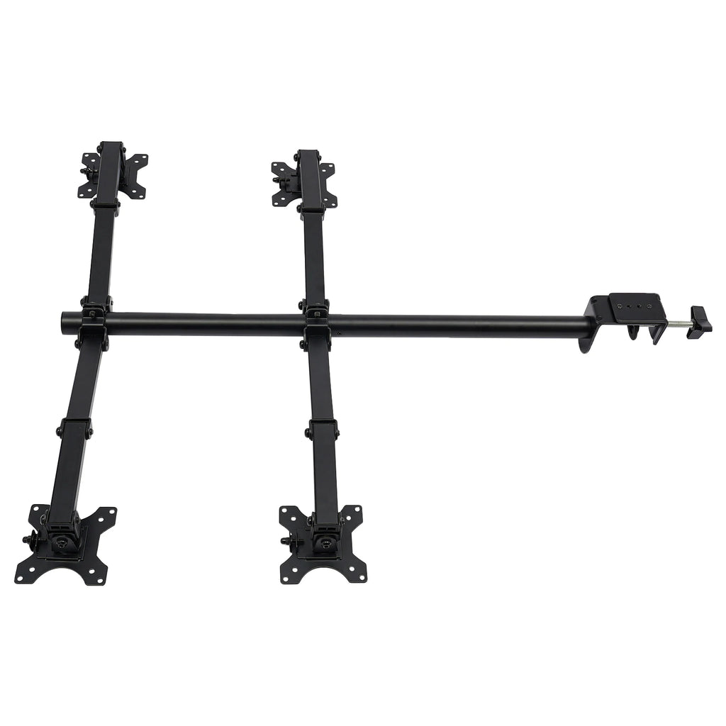 4-Way Monitor Swivel Arm Table Mount Holder, Screen Mount 4 Compartments, Monitor Holder Stand, Monitor Holder Swivel 360°