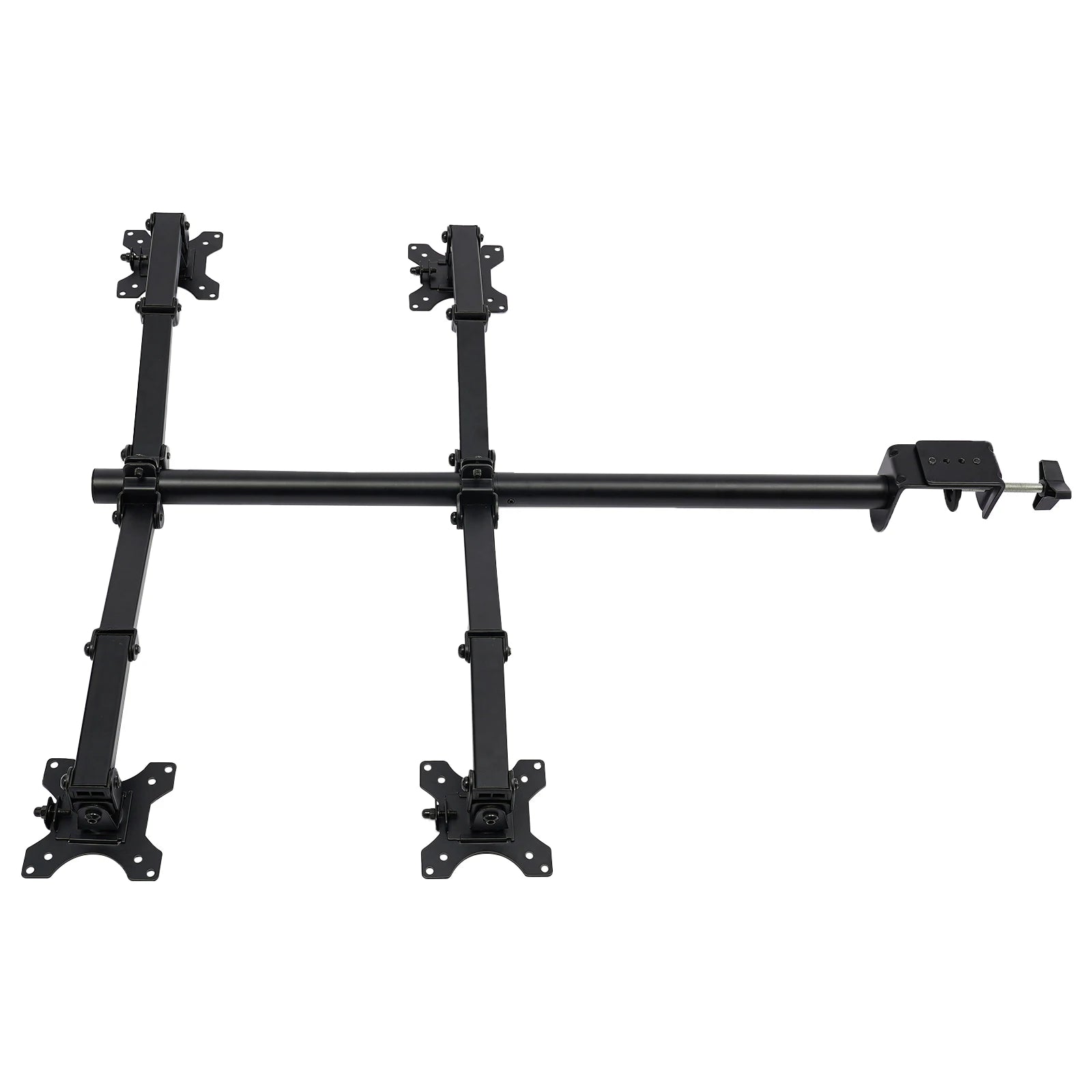 4-Way Monitor Swivel Arm Table Mount Holder, Screen Mount 4 Compartments, Monitor Holder Stand, Monitor Holder Swivel 360°